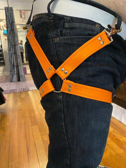 Leather Leg Harness